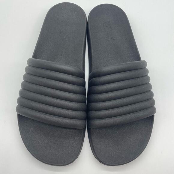 Unisex Girlfriend Collective Black‎ Slides - Picture 8 of 9